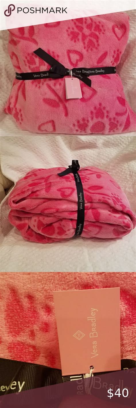 Vera Bradley💖nwt Pink Throw Blanket Pink Throw Blanket Pink Throws