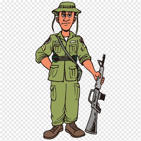 Soldier Cartoon Army Soldier People Infantry Troop Png Pngwing