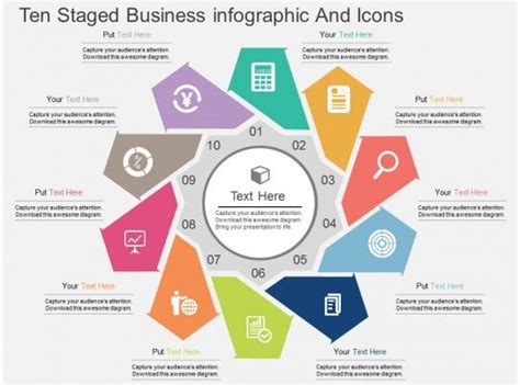 Cz Ten Staged Business Infographic And Icons Flat