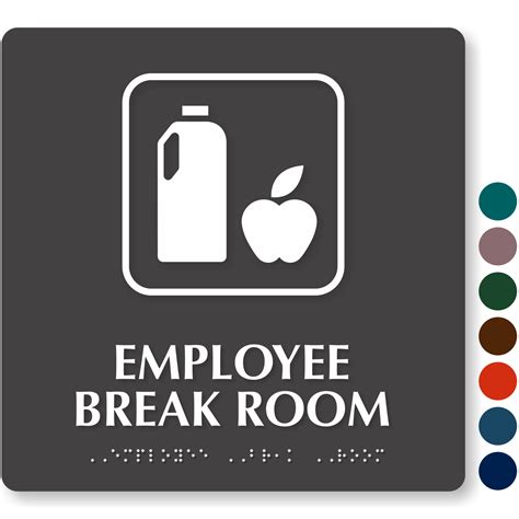 Lunch Room Signs And Break Room Signs