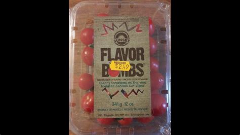 Sunset Flavor Bombs Cherry Tomatoes On The Vine Review Youtube