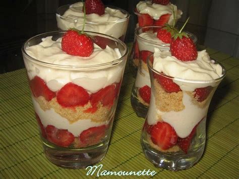 Recette tiramisu aux fraises en verrine