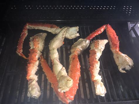 First Post Grilled King Crab Legs From Costco Cooked To Perfection