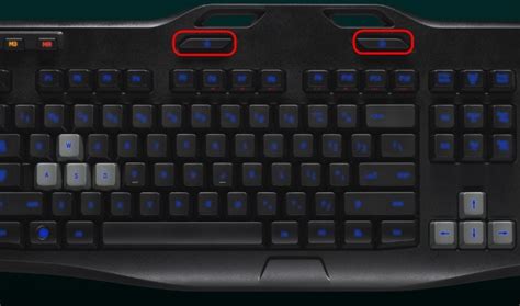 Joystick And Brightness Buttons On The G105 Gaming Keyboard Logitech