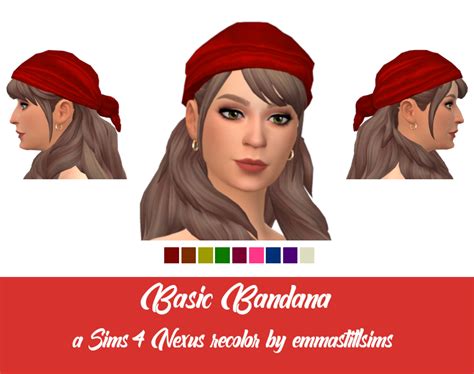 Sims 4 Bandana Luna Hair 4 Sims Mods Finnexiafi