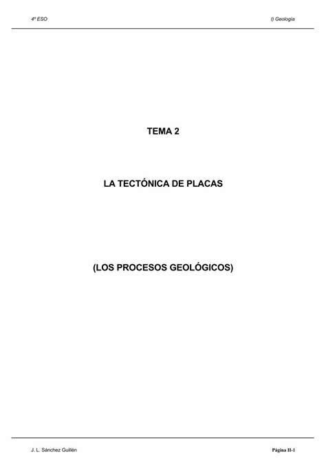 PDF TEMA LA TECTÓNICA DE PLACAS LOS PROCESOS PDF fileTEMA LA TECTÓNICA DE PLACAS