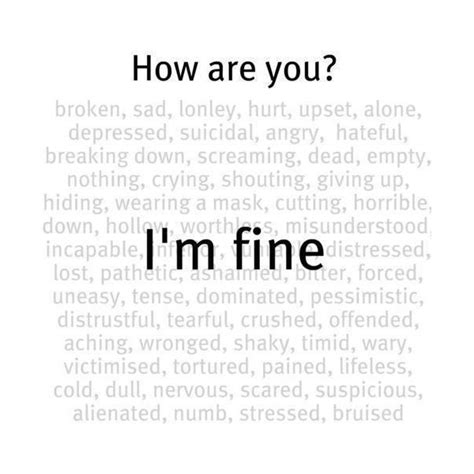 How Are You Im Fine Picture Quotes