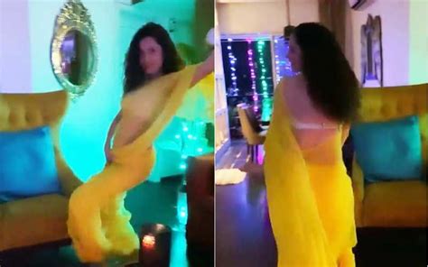 Ankita Lokhande Turns Up The Heat On Instagram Recreates Madhuri Dixits Dhak Dhak Song In A