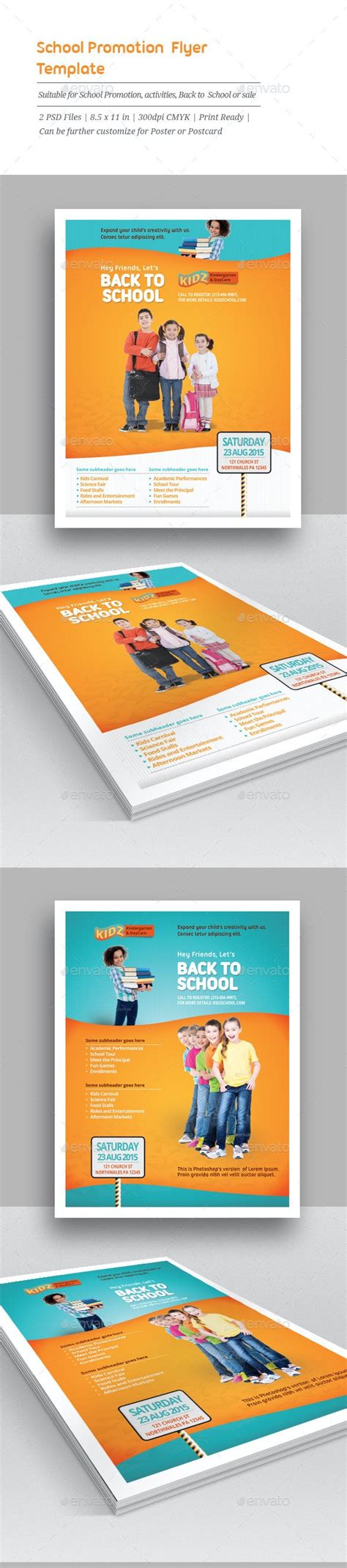 School Promotion Flyer Templates By Geon Graphicriver