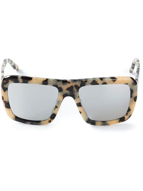 Shop Stella Mccartney Rectangle Frame Sunglasses From Farfetch Sunglasses Sunglass Frames