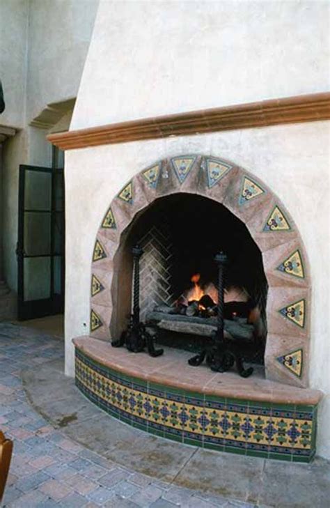 Mexican Fireplaces Photos Pictures Ideas Mediterranean Fireplace