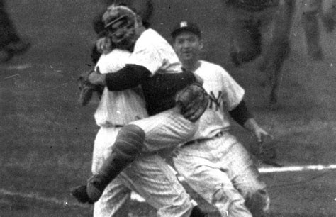 Espn Stats And Info On Twitter On This Date In 1956 Don Larsen And Yogi Berra Celebrated As