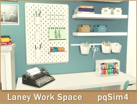 Lanei Work Space Sims 4 Custom Content The Sims Sims Cc Sims 4 Cc