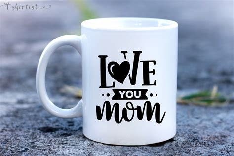 Love You Mom Mug Ts For Mother Cute Mom Cup Mama Coffee Mug Etsy