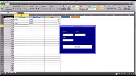 Adding Data To An Excel Worksheet Using Textbox Controls On A Vba Userform Youtube