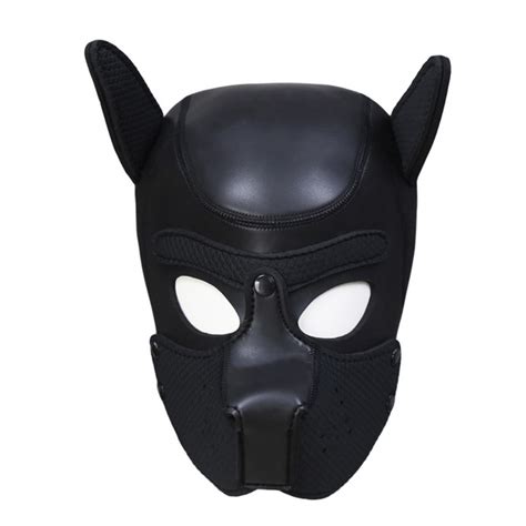 Puppy Play Dog Hood Mask Bdsm Bondage Restraint Hood Fetish Pet Role