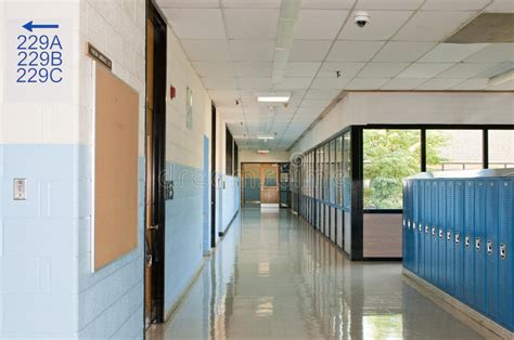 School Hallway Lockers Royalty Free Stock Photography Image 15764807