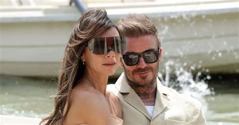 David Beckham Cheekily Grabs Wife Victorias Bum During Swanky Paris Outing Mirror Online
