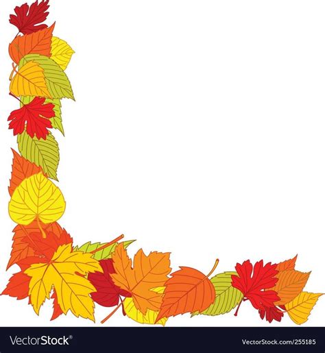 An Autumn Leaf Border With Space For Text