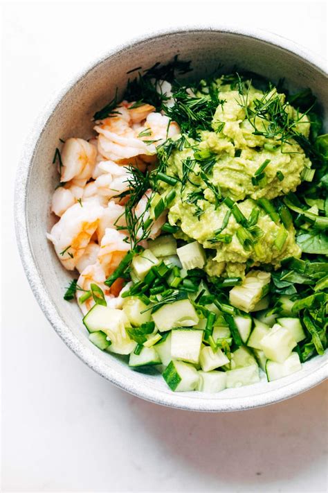 Super Quick Avocado Shrimp Salad Recipe Pinch Of Yum