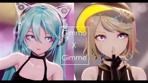 【4k60fpsmmd】gimme×gimme — Yyb 初音miku X 镜音rin Youtube