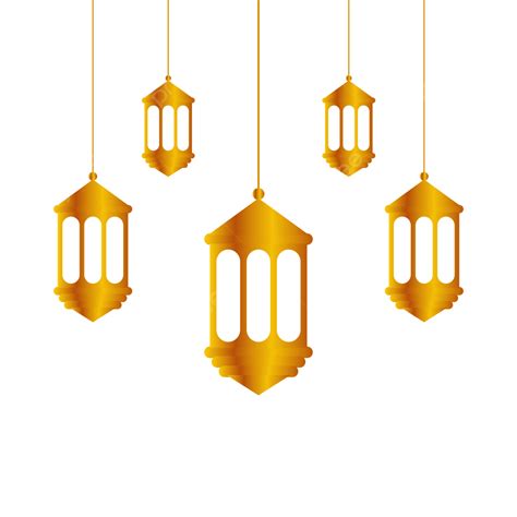 Gambar Desain Lampion Ramadhan Dekorasi Peralatan Penerangan Vektor