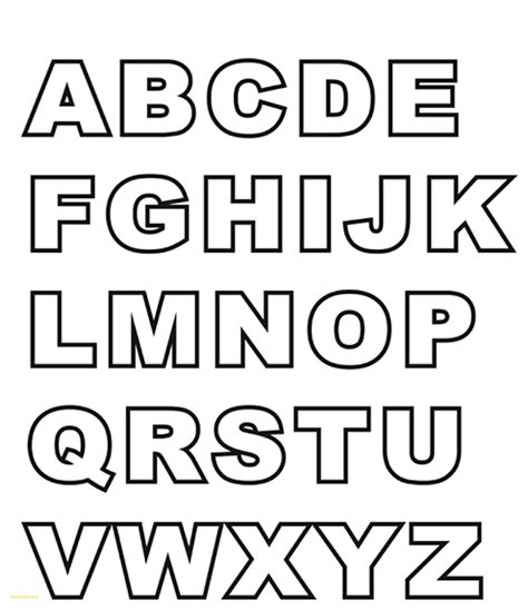Lettering Outlines Printable