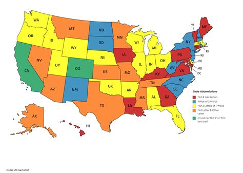 State Abbreviations Map Us Map Of State Abbreviations Usa States Images