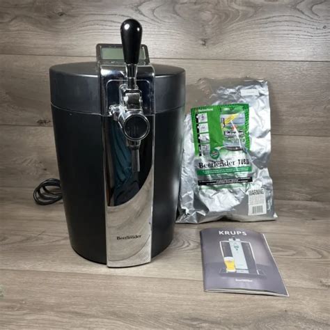 Krups Beertender Black Beer Tap System Keg Cooling Kegerator Model