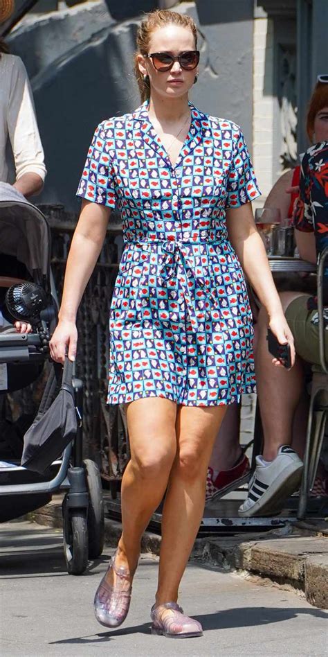 Jennifer Lawrence Wore Jelly Shoes With A Mini Dress