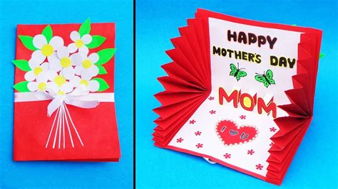 Beautiful Mothers Day Card Idea Handmade Greeting Card For Mom Diy