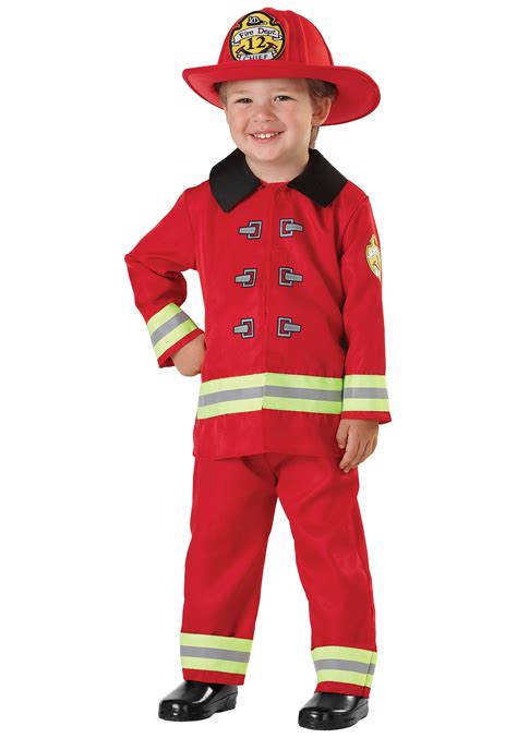 Child Red Fireman Costume