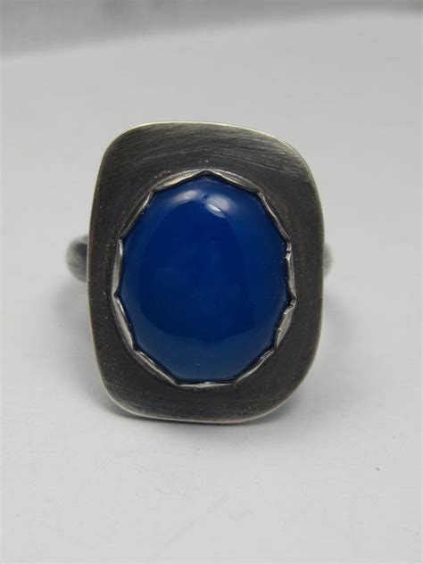 Sterling Silver And Blue Chalcedony Ring By Amorphicmetals On Etsy 55