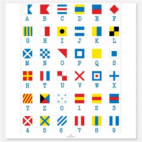 Nautical Flags Maritime Signals Alphabet Sticker Ad Ad Signals