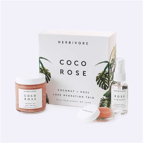 Coco Rose Luxe Hydration Trio Herbivore Botanicals Coconut Oil Body