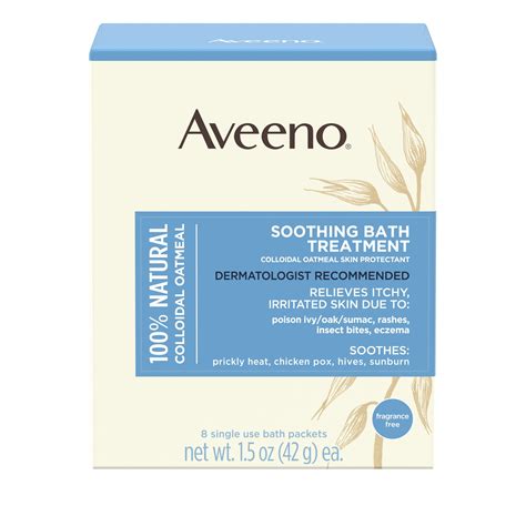 Aveeno Soothing Bath Treatment With Natural Colloidal Oatmeal 8 Ct
