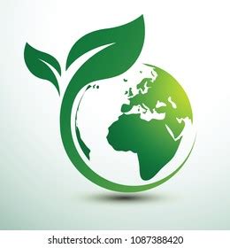 Green Earth Concept Leavesvector Illustration Stock Vector Royalty