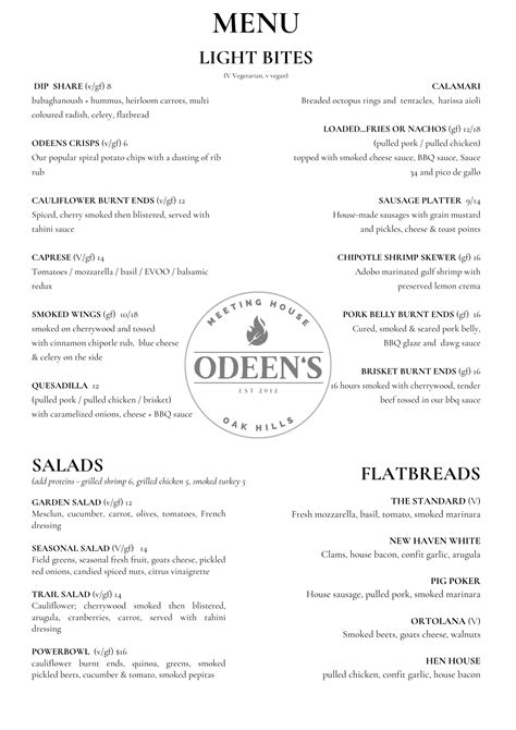 General 1 — ODEEN'S RESTAURANTS