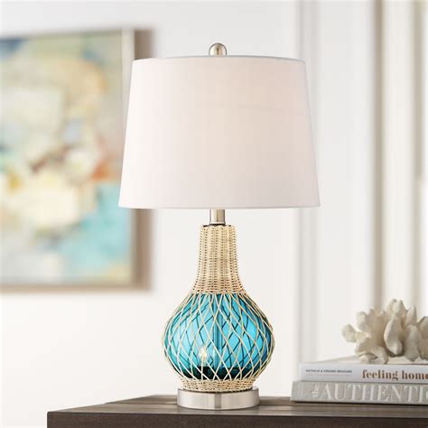 360 Lighting Coastal Accent Table Lamp With Nightlight Led 2275 High