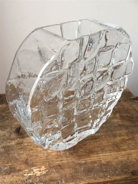 Josef Schott Vase From Sm Landshyttan Swedish Glass Midcentury Modern
