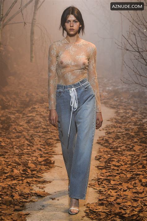 Georgia Fowler See Through For Virgil Abloh Show At Paris Fashion Week