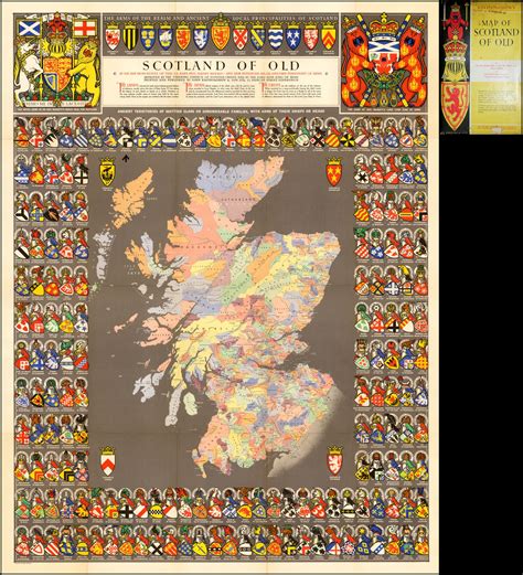 Historical Clan Map Of Medieval Scotland Map Scotland Antique Maps