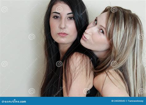 Two Women Kissing Stock Image Image Of Girlfriend Love