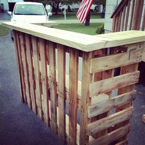 Diy Pallet Outdoor Bar And Stools The Owner Builder Network