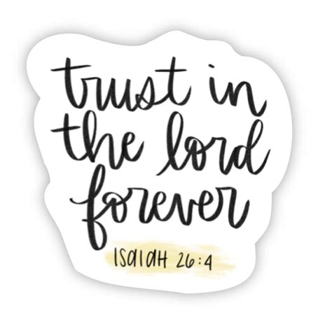 No Matter What Trust In The Lord This Quote From Isaiah 264 Is A