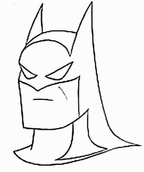 Batman With Mask Coloring Page Free Printable Coloring Pages For Kids