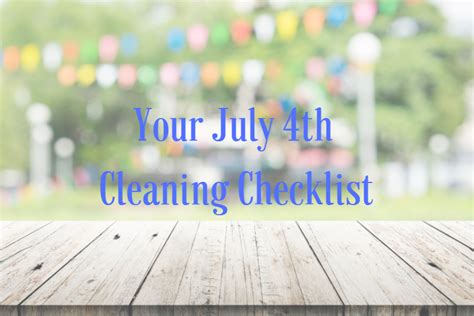 Your July 4th Cleaning Checklist · Triple S Carpet And Drapery Cleaners