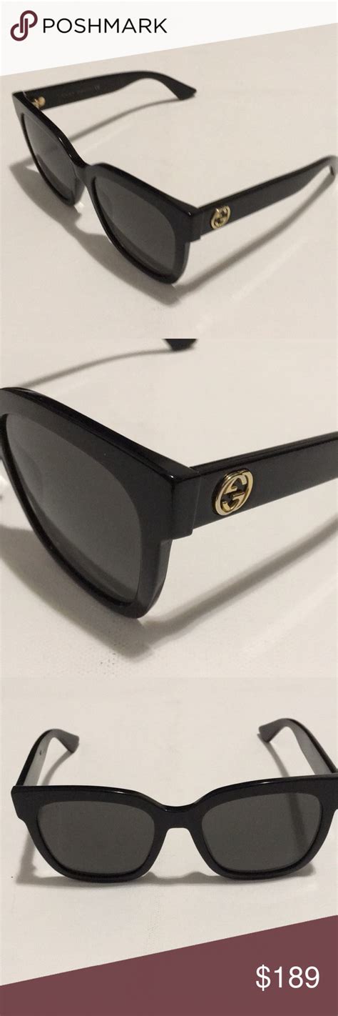 gucci authentic gg0034s womens black sunglasses 🕶 black sunglasses sunglasses sunglasses