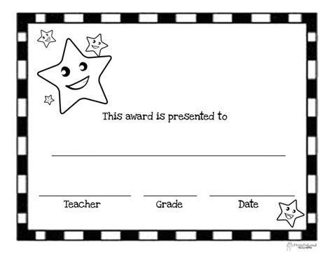1,960 free certificate designs that you can download and print. You're A Star (free printable blank certificates ...