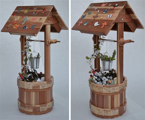 Two Wooden Wishing Wells Made By Chad Wood Projects For Beginners